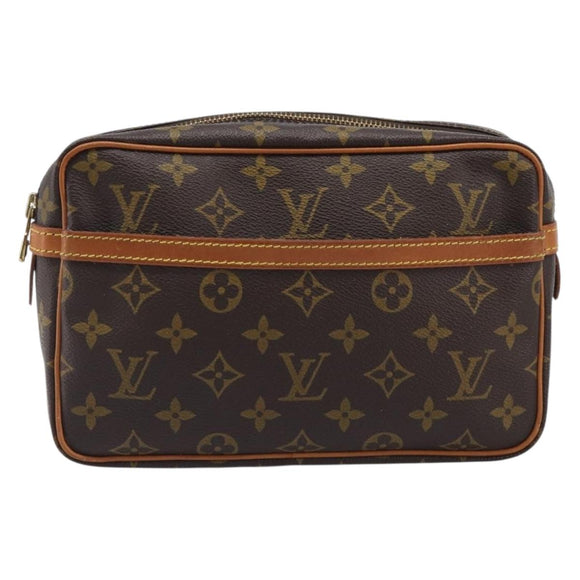 LOUIS VUITTON Monogram Compiegne 23 Clutch Bag M51847 LV Auth ep16015