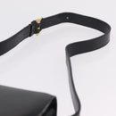 CELINE Shoulder Bag Leather Black Gold Auth ep16020A-10