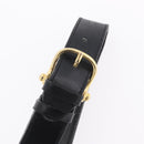 CELINE Shoulder Bag Leather Black Gold Auth ep16020A-13