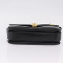 CELINE Shoulder Bag Leather Black Gold Auth ep16020A-14