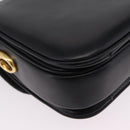 CELINE Shoulder Bag Leather Black Gold Auth ep16020A-17