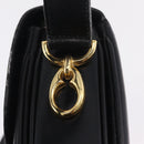 CELINE Shoulder Bag Leather Black Gold Auth ep16020A-20