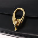 CELINE Shoulder Bag Leather Black Gold Auth ep16020A-21