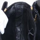 CELINE Shoulder Bag Leather Black Gold Auth ep16020A-27