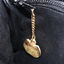 CELINE Shoulder Bag Leather Black Gold Auth ep16020A-30