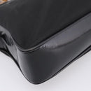 GUCCI Bamboo Hand Bag Nylon Black Silver 000 2040 0538 Auth ep16022-11