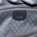 GUCCI Bamboo Hand Bag Nylon Black Silver 000 2040 0538 Auth ep16022-15