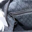 GUCCI Bamboo Hand Bag Nylon Black Silver 000 2040 0538 Auth ep16022-19
