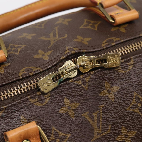 LOUIS VUITTON Monogram Keepall Bandouliere 55 Boston Bag M41414 LV Auth ep16028