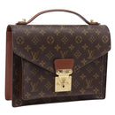 LOUIS VUITTON Monogram Monceau 28 Hand Bag M51185 LV Auth ep16040A-1