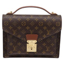 LOUIS VUITTON Monogram Monceau 28 Hand Bag M51185 LV Auth ep16040A-13