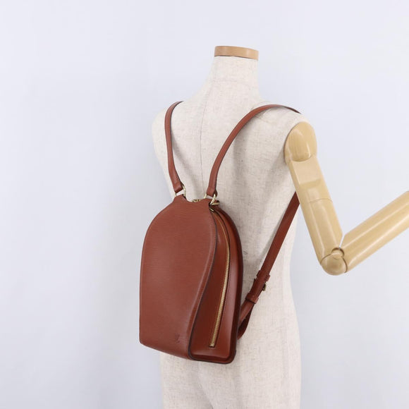 LOUIS VUITTON Epi Mabillon Backpack Brown M52233 LV Auth ep16041A
