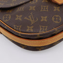 LOUIS VUITTON Monogram Jeune Fille MM Shoulder Bag M51226 LV Auth ep16044-15