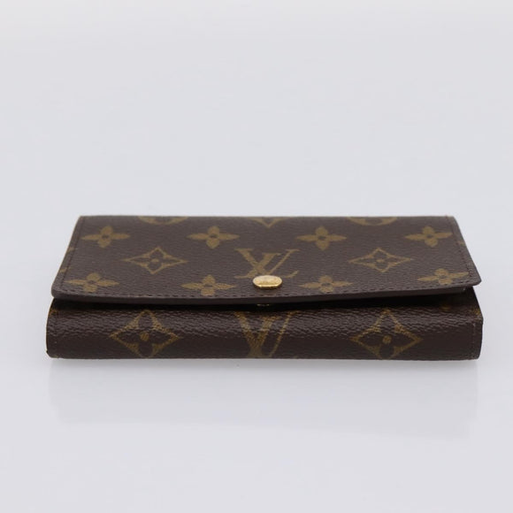 LOUIS VUITTON Monogram Porte Monnaie Billets Tresor Wallet M61730 Auth ep16045A