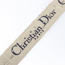 Christian Dior Trotter Canvas Strap 36.6"" Navy Gold Silver Auth ep16047-11