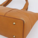 BURBERRY Hand Bag Leather Brown Gold Auth ep16062-14
