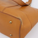 BURBERRY Hand Bag Leather Brown Gold Auth ep16062-9
