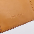 BURBERRY Hand Bag Leather Brown Gold Auth ep16062-18