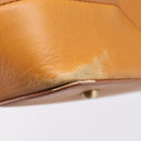 BURBERRY Hand Bag Leather Brown Gold Auth ep16062-10