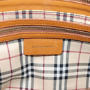 BURBERRY Hand Bag Leather Brown Gold Auth ep16062-19