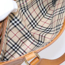 BURBERRY Hand Bag Leather Brown Gold Auth ep16062-25