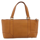 BURBERRY Hand Bag Leather Brown Gold Auth ep16062-2