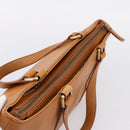 BURBERRY Hand Bag Leather Brown Gold Auth ep16062-6