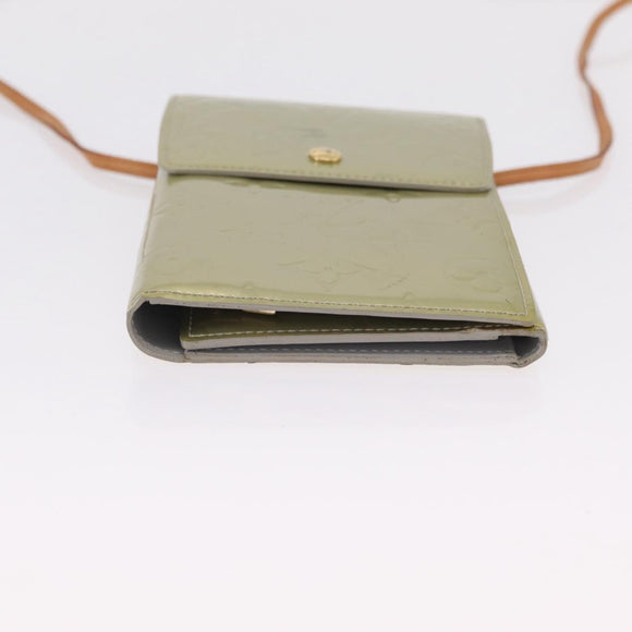 LOUIS VUITTON Monogram Vernis Walker Wallet Gris M91031 LV Auth ep16063