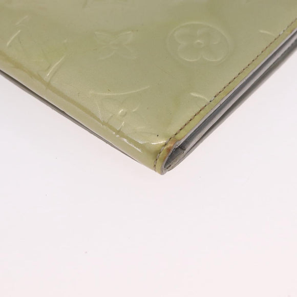 LOUIS VUITTON Monogram Vernis Walker Wallet Gris M91031 LV Auth ep16063