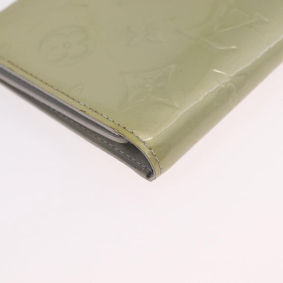 LOUIS VUITTON Monogram Vernis Walker Wallet Gris M91031 LV Auth ep16063