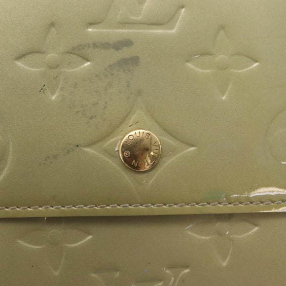 LOUIS VUITTON Monogram Vernis Walker Wallet Gris M91031 LV Auth ep16063