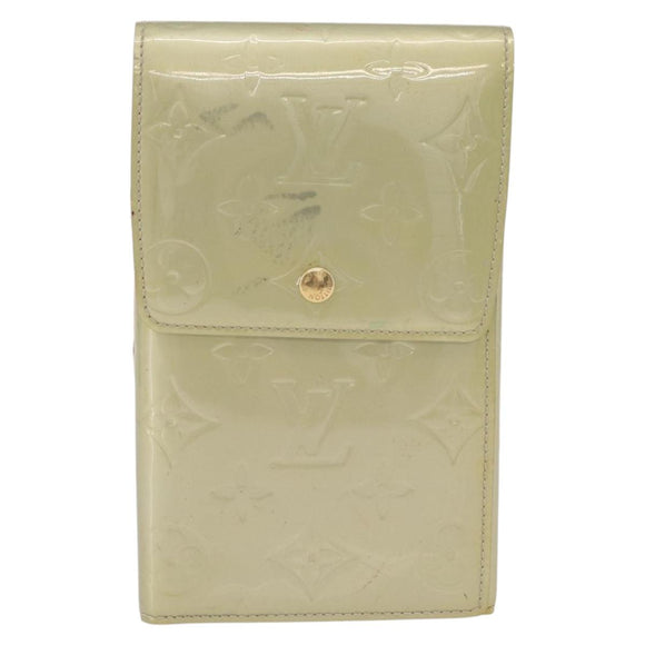 LOUIS VUITTON Monogram Vernis Walker Wallet Gris M91031 LV Auth ep16063