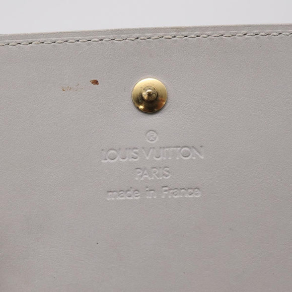 LOUIS VUITTON Monogram Vernis Walker Wallet Gris M91031 LV Auth ep16063