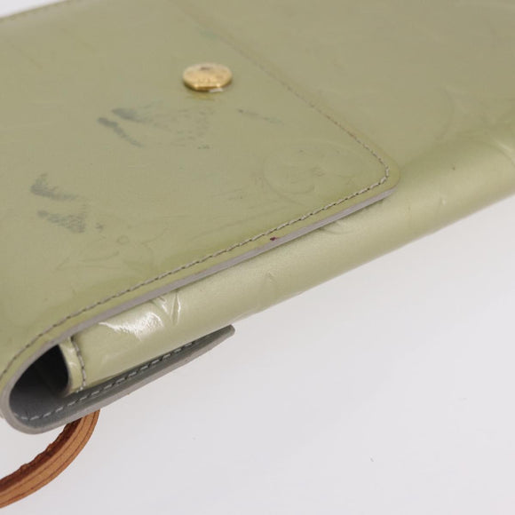LOUIS VUITTON Monogram Vernis Walker Wallet Gris M91031 LV Auth ep16063