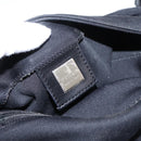 FENDI Mamma Baguette Shoulder Bag Cotton Jersey Black Silver 26424 Auth ep16064A-20