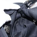 FENDI Mamma Baguette Shoulder Bag Cotton Jersey Black Silver 26424 Auth ep16064A-21