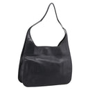 GUCCI Shoulder Bag Leather Black Silver 001 3167 Auth ep16066-1