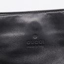 GUCCI Shoulder Bag Leather Black Silver 001 3167 Auth ep16066-16