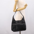 GUCCI Shoulder Bag Leather Black Silver 001 3167 Auth ep16066-24