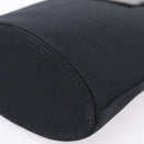 FENDI Mamma Baguette Shoulder Bag Cotton Jersey Black Silver Auth ep16070A-15