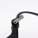 FENDI Mamma Baguette Shoulder Bag Cotton Jersey Black Silver Auth ep16070A-17