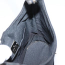 FENDI Mamma Baguette Shoulder Bag Cotton Jersey Black Silver Auth ep16070A-20