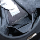 FENDI Mamma Baguette Shoulder Bag Cotton Jersey Black Silver Auth ep16070A-12