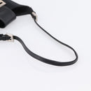 FENDI Mamma Baguette Shoulder Bag Cotton Jersey Black Silver Auth ep16070A-7