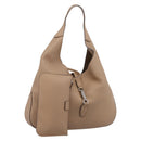 GUCCI Jackie Shoulder Bag Leather Beige Silver 362968 Auth ep16073V-1