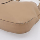 GUCCI Jackie Shoulder Bag Leather Beige Silver 362968 Auth ep16073V-9
