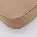 GUCCI Jackie Shoulder Bag Leather Beige Silver 362968 Auth ep16073V-16