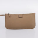GUCCI Jackie Shoulder Bag Leather Beige Silver 362968 Auth ep16073V-19