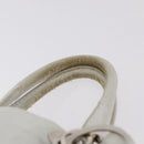 Christian Dior Lady Dior Canage Hand Bag Leather White Silver Auth ep16079-10