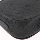 Christian Dior Honeycomb Canvas Shoulder Bag PVC Black Gold Auth ep16081A-15
